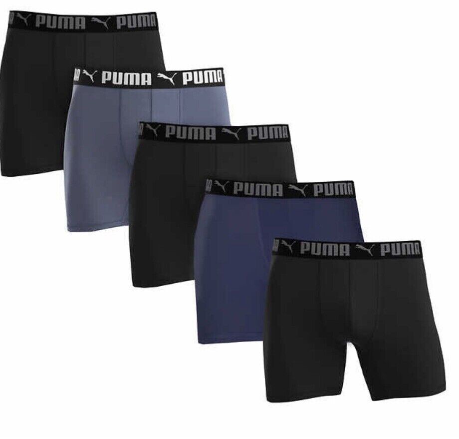 Puma Men’s Performance Cool Underwear Boxer Briefs, 2 or 5 Boxer Briefs
