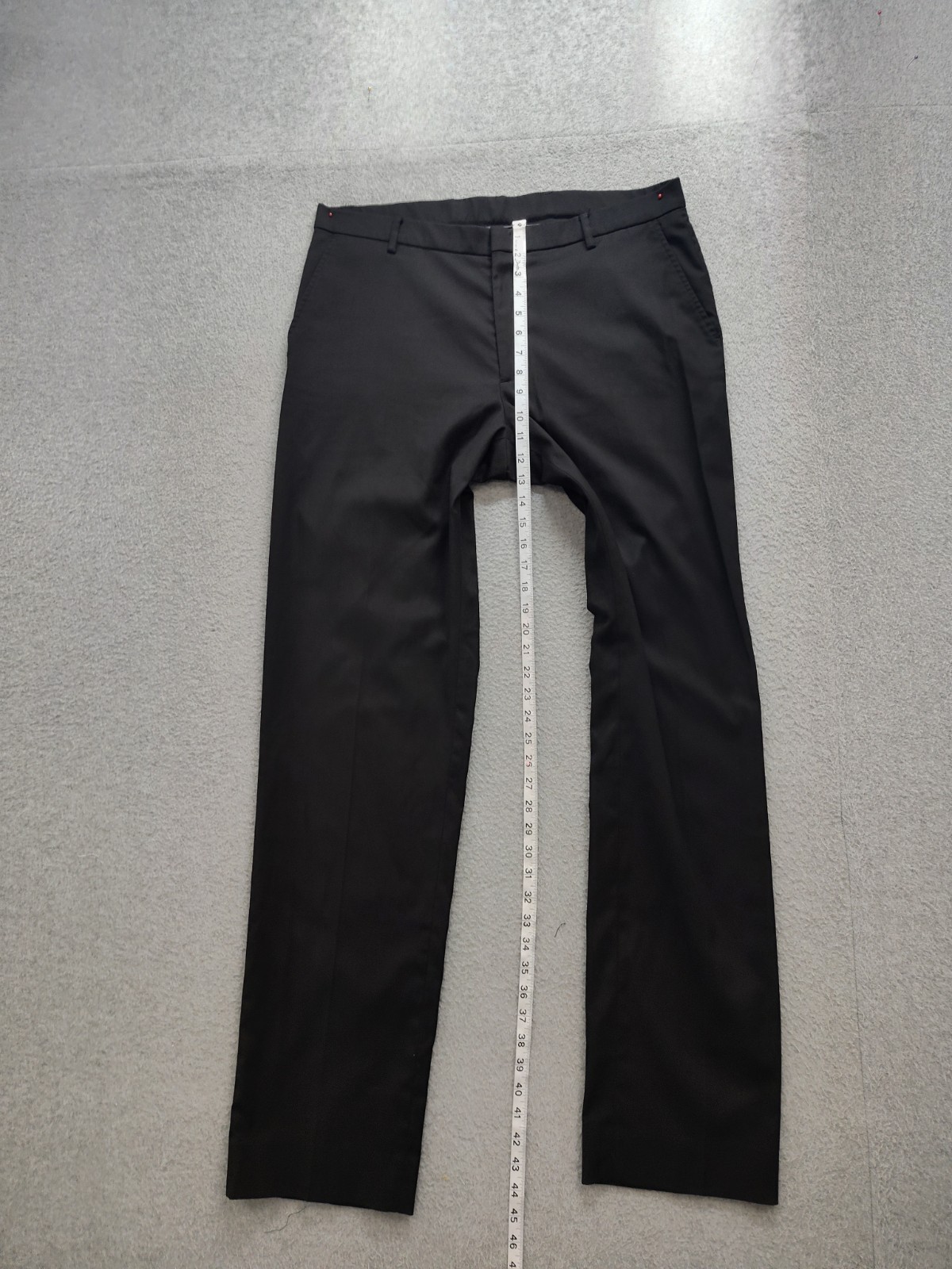 Jos A Bank Men Dress Pant 36X36 Black Zip Button Hook & Eye Mid Rise Formal Wear