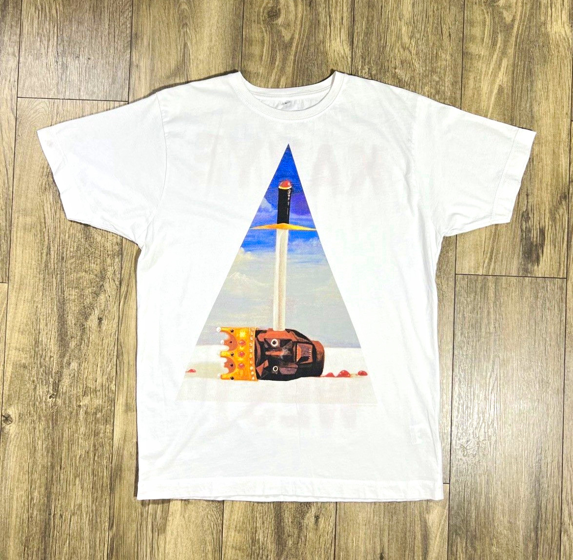 Kanye West Men’s White my Beautiful Dark Twisted Fantasy T-Shirt Size L