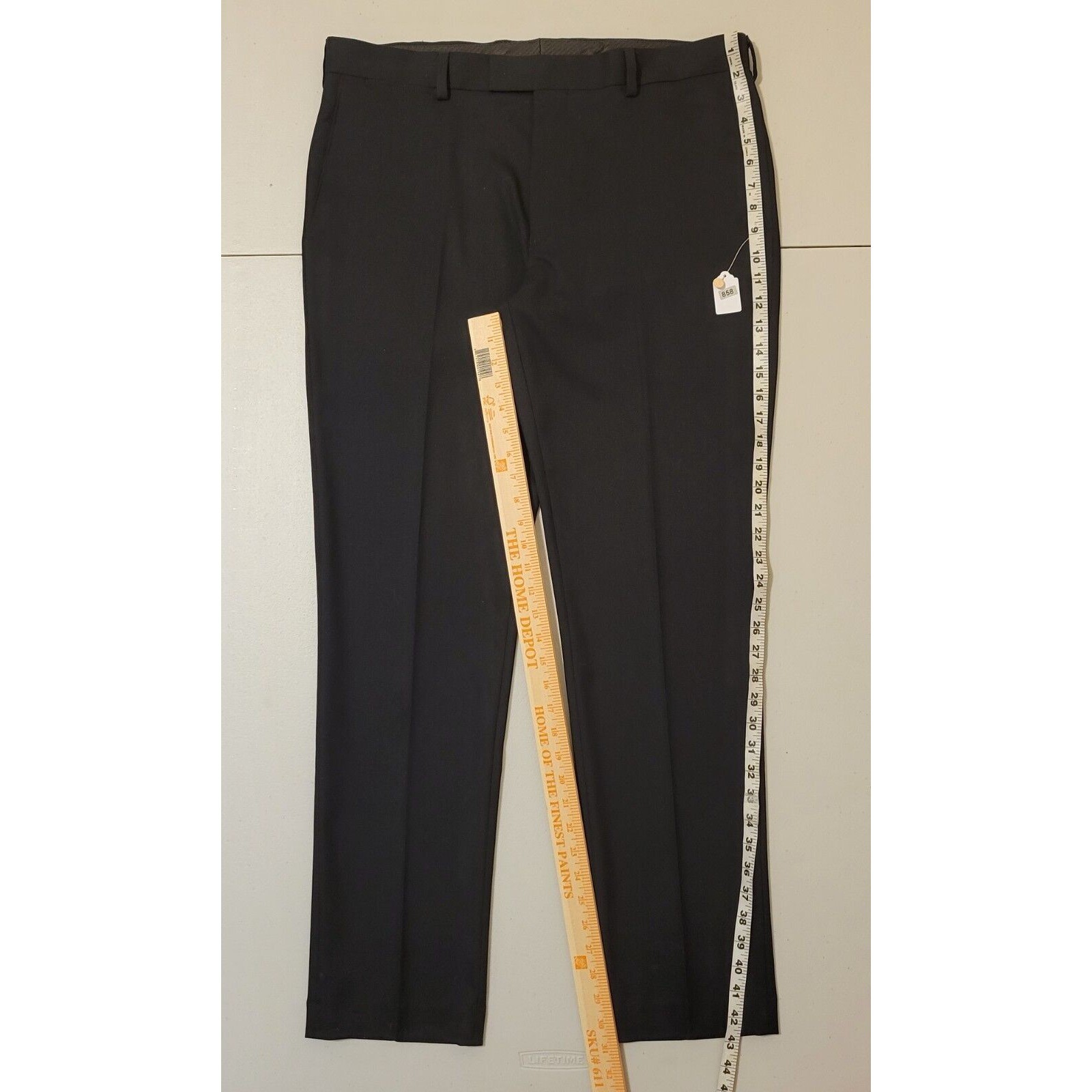 Louis Raphael Tailored Black Pants Trousers Size 36×32 #858