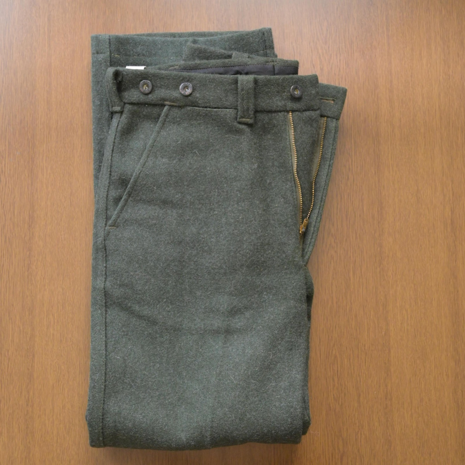 Filson Mackinaw Wool Type 89 Pants, Green, 32×28 (wears like 32×30)