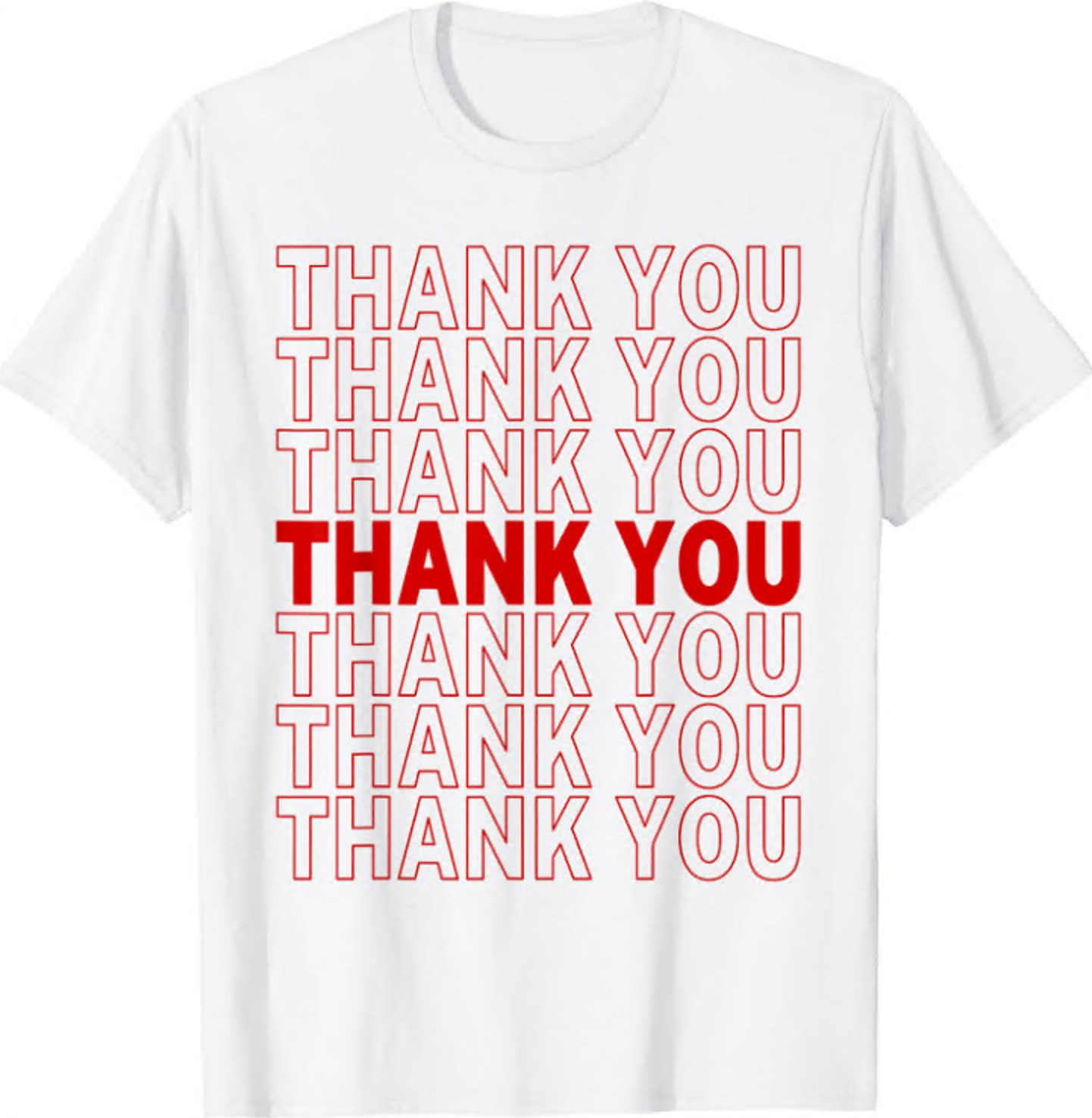 Thank You Bag Design Appreciate Design Thank You Unisex T-Shirt Gildan 5000