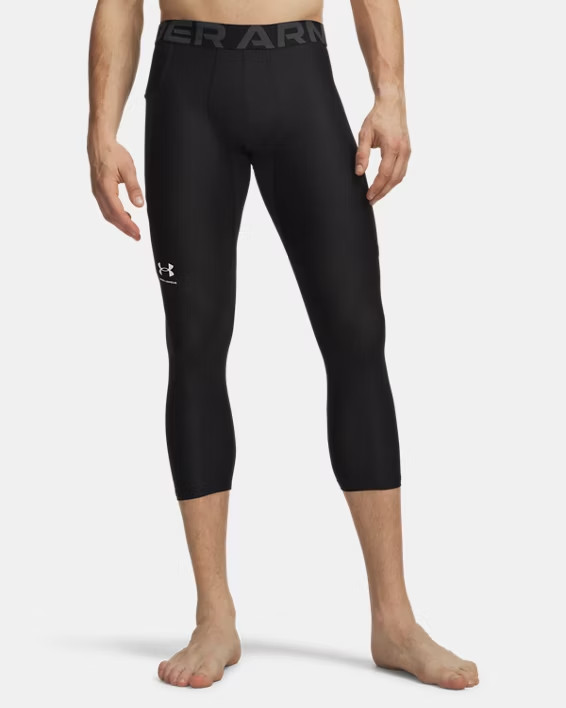 Under Armour Men’s 3/4 Leggings – 1361588 – Black/White XS-2X