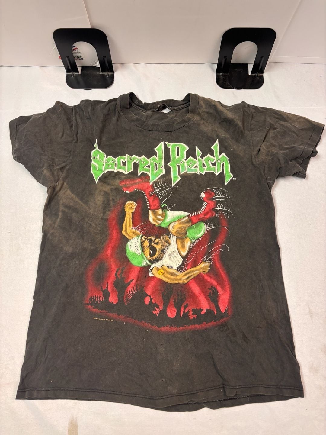 Vintage 1990 Sacred Reich Love… Hate World Tour T-Shirt