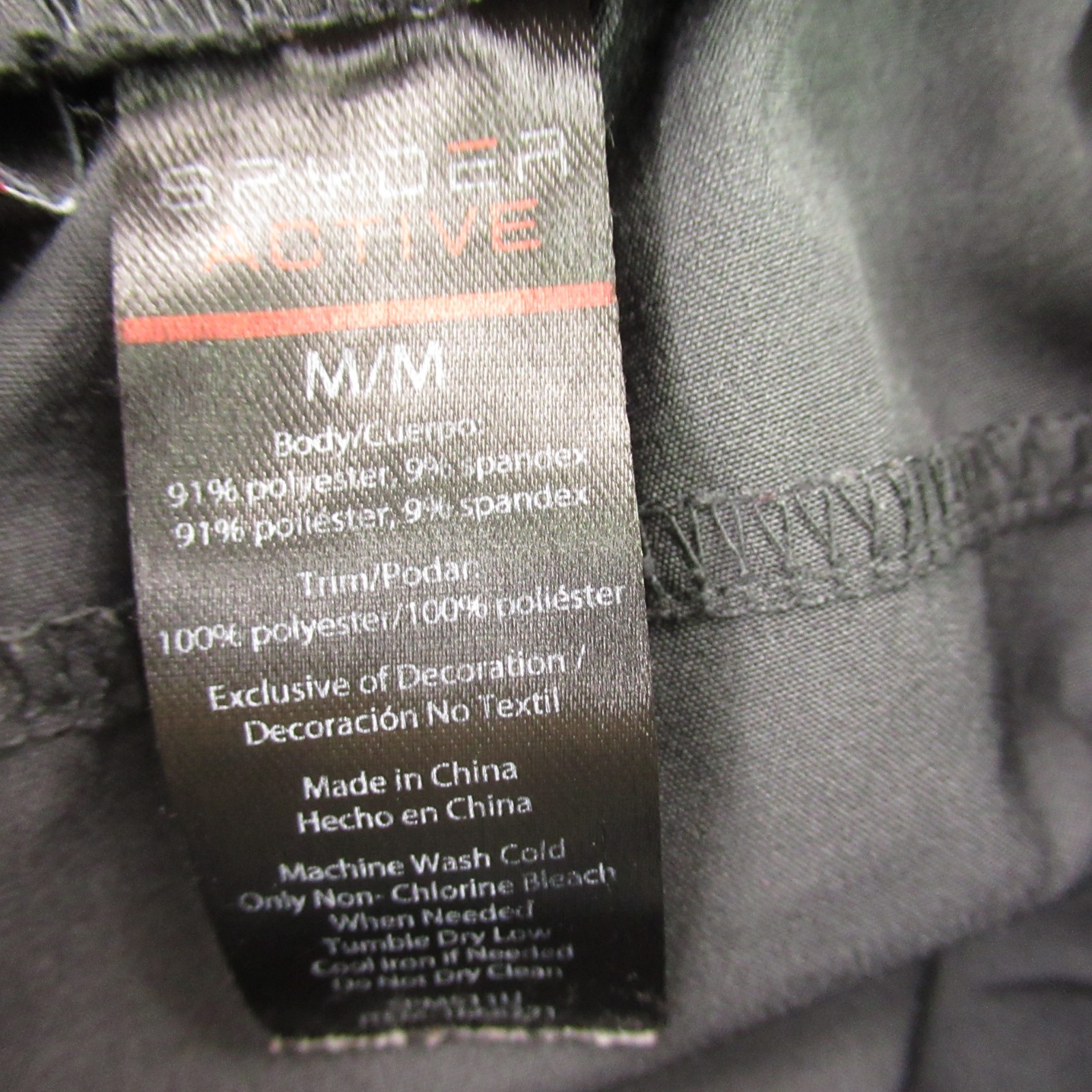 Spyder Shorts Mens Medium Outdoor Workout Lightweight Activewear Black