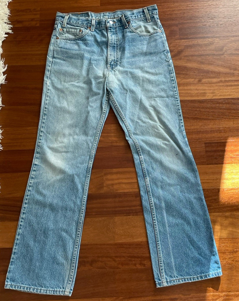 Levi’s Strauss & Co. Vintage 517 Men’s W36 L34 Blue Bootcut Jeans Made In U.S.A