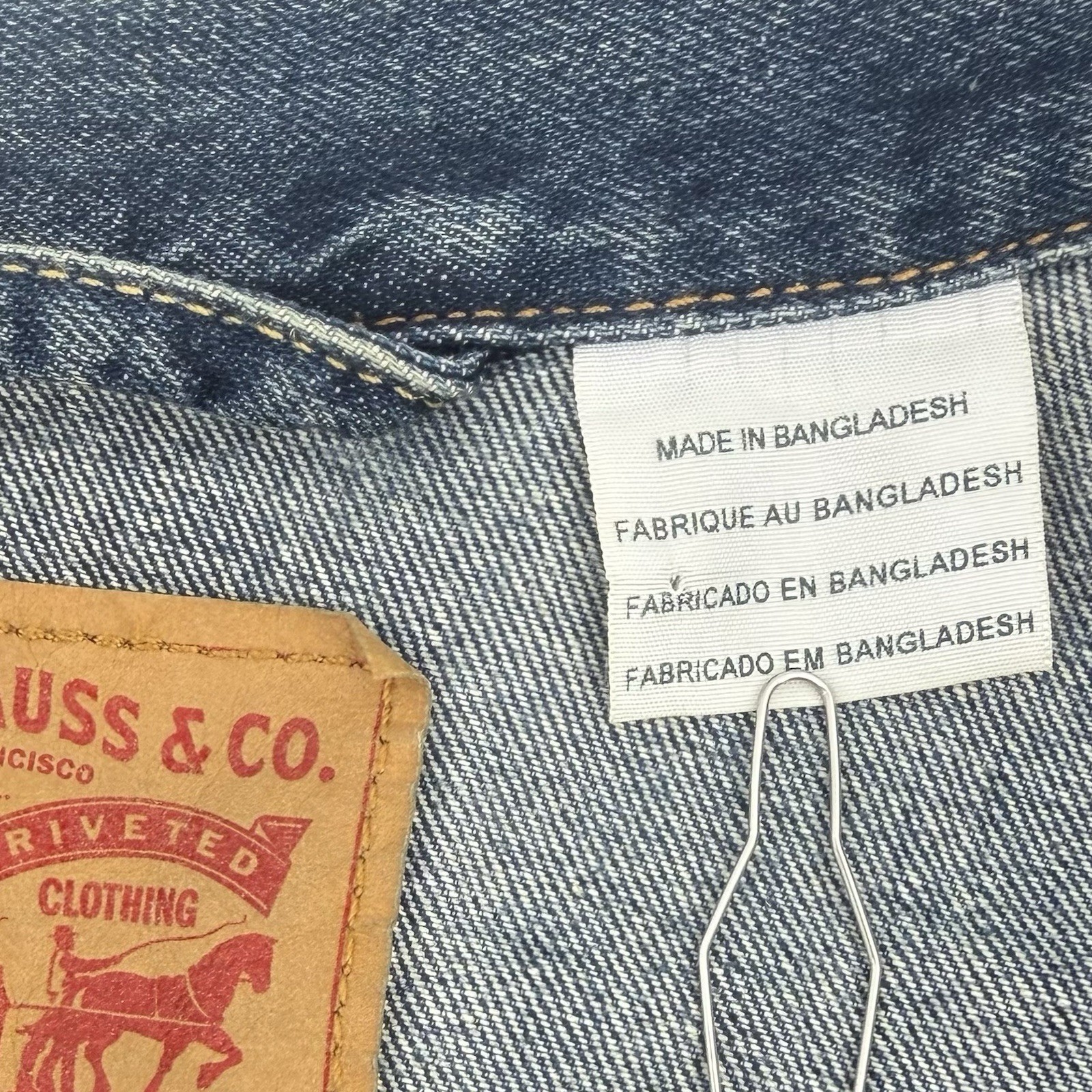 Levi Strauss & Co. Mens Jean Denim Jacket Size XL Cotton 72334