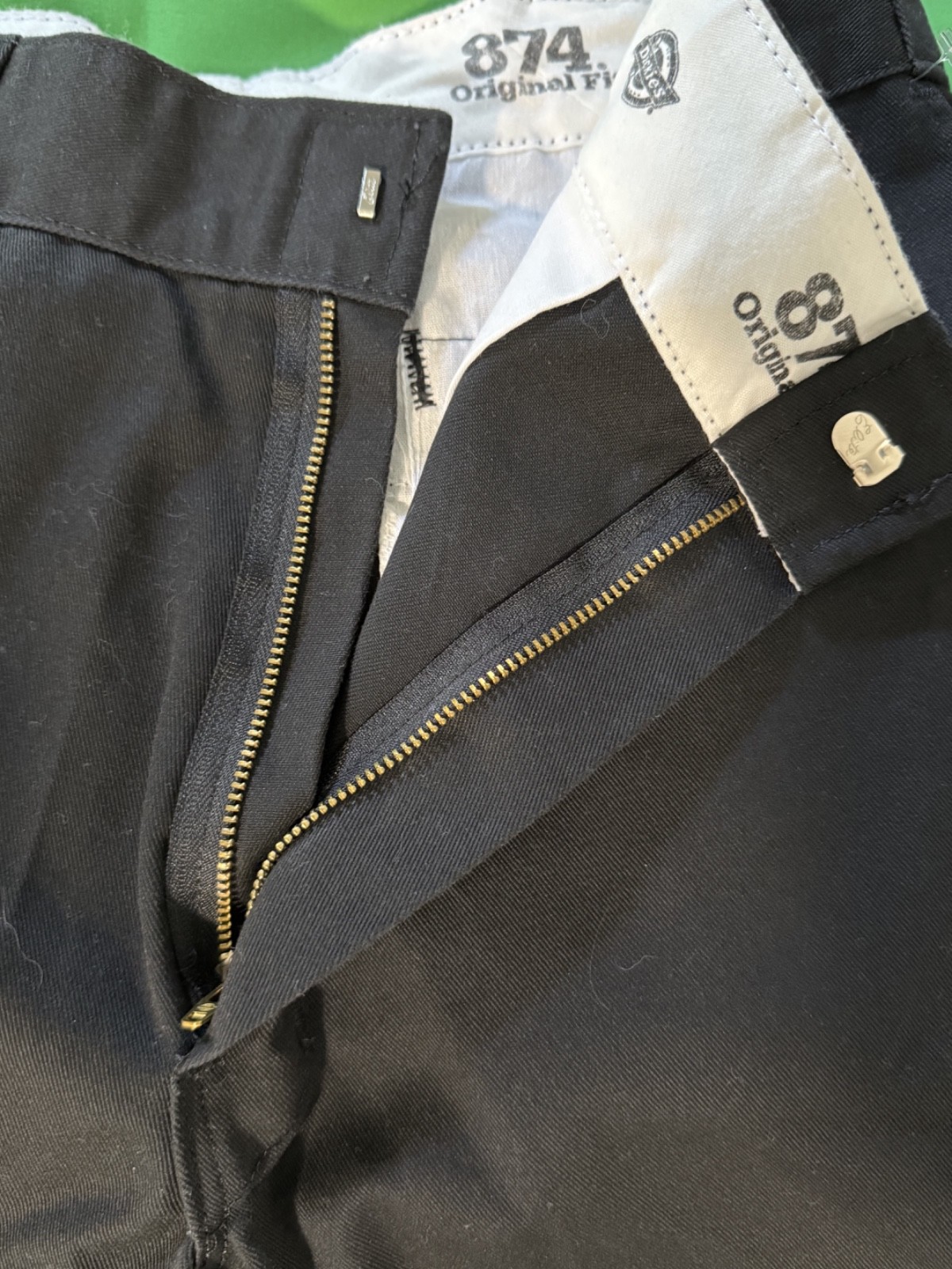 Dickies 874 Original Fit Work Pants Mens 34×32 Black Straight Leg