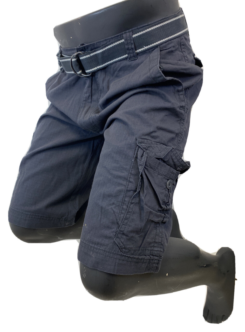 Mens WEAR FIRST CARGO SHORTS NAVY BLUE LAVA WASH MMA 30 32 34 36 BLACK LABEL NWT