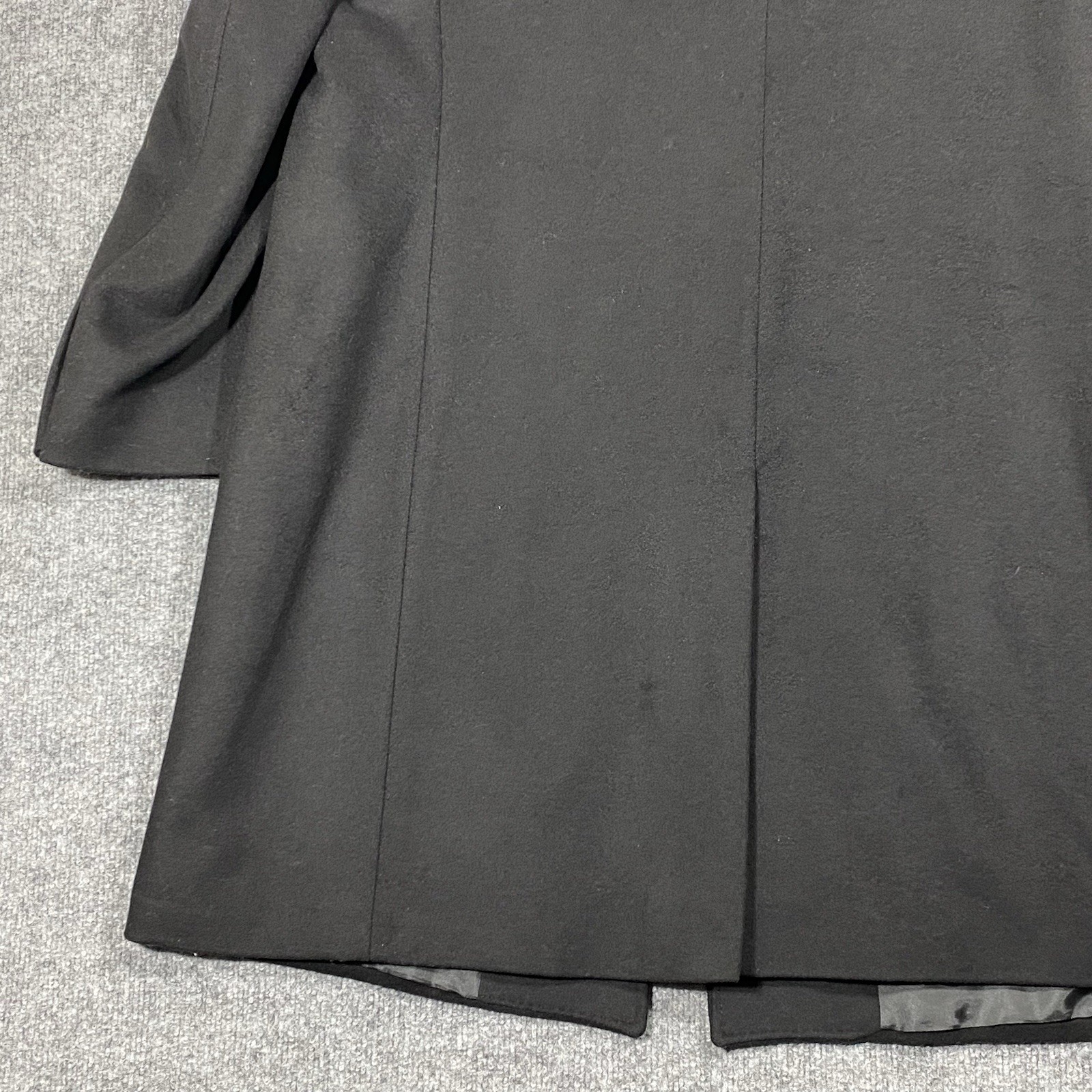 New Ralph Lauren Luther Overcoat Men’s Sz 48L Black Lined Wool Cashmere Jacket