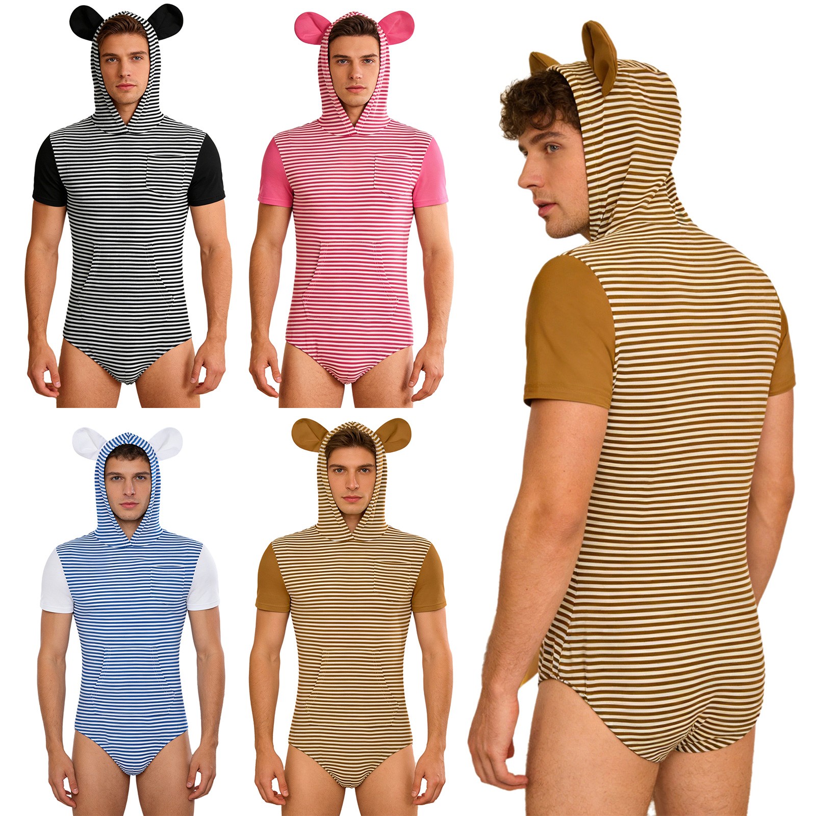 Mens Nightwear Jumpsuit Pajamas Honeymoon Leisure Time Anniversary Home Casual