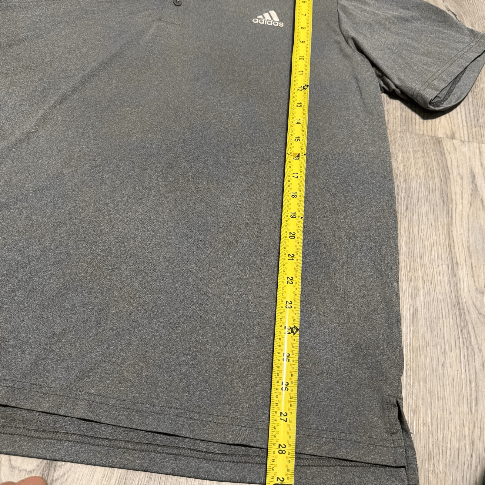 Adidas Golf Polo Shirt Short Sleeves Men’s Gray Size XL
