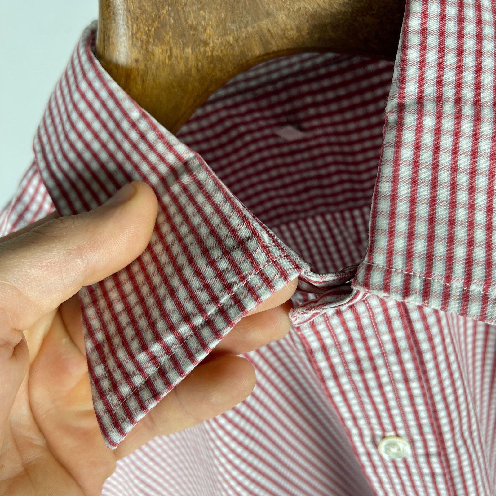 Emma Willis Men’s Check Button-Up Shirt Size 17″ / 43 cm
