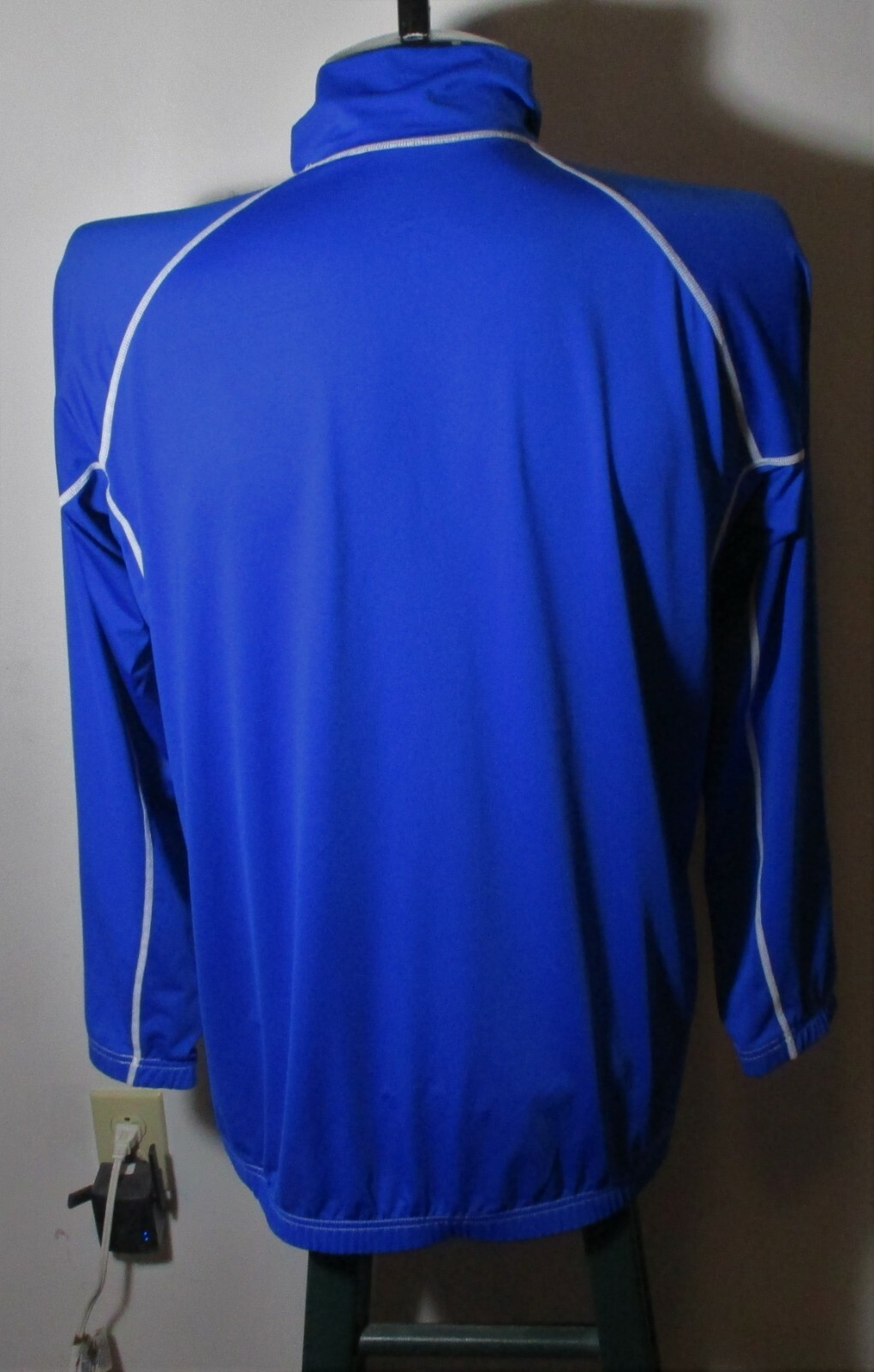 SUN PROTECTION ZONE Blue Full Zip Thermal “DuckSkin” Jacket Size 2XL NWOT