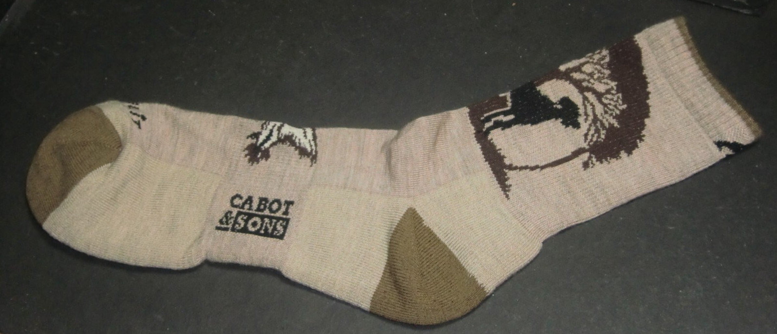 Cabot & Sons Men’s Hiking Socks Merino Wool Size 10-13 (Shoe Size 9-12)