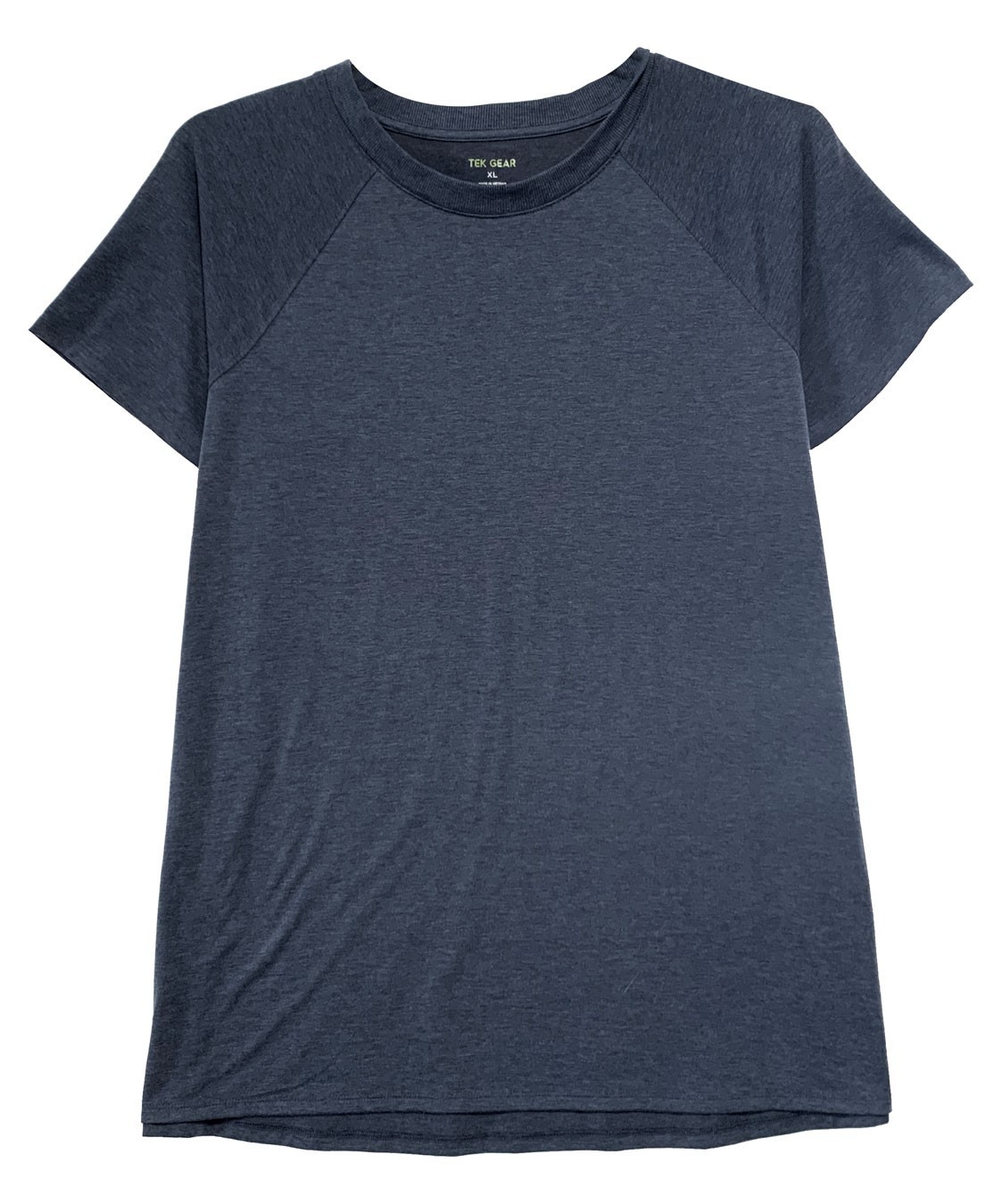 Tek Gear Dark Heather Gray-Blue Activewear T-Shirt, size XL