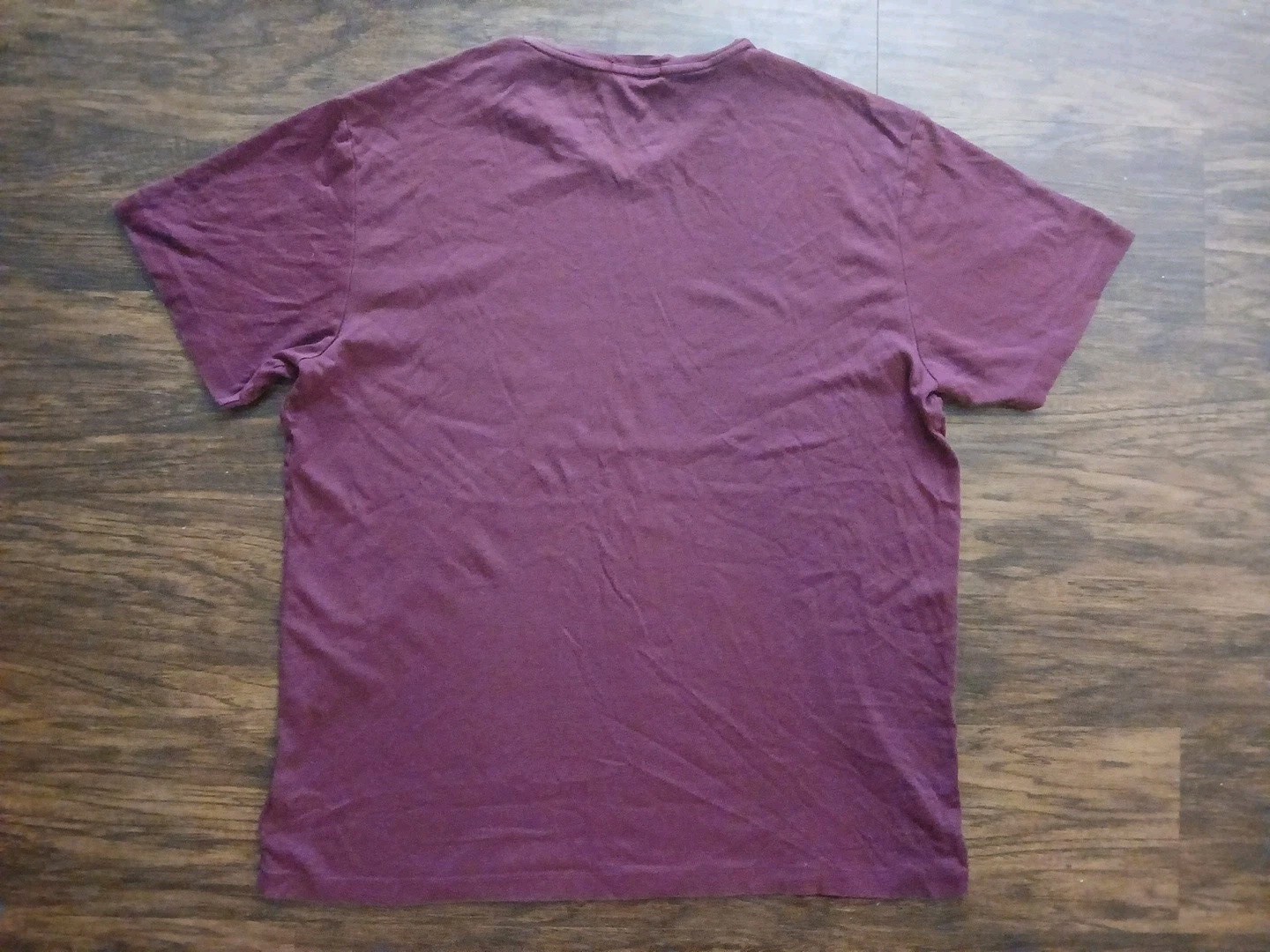 Polo Ralph Lauren Mens LT Maroon V-Neck Short Sleeve Cotton
