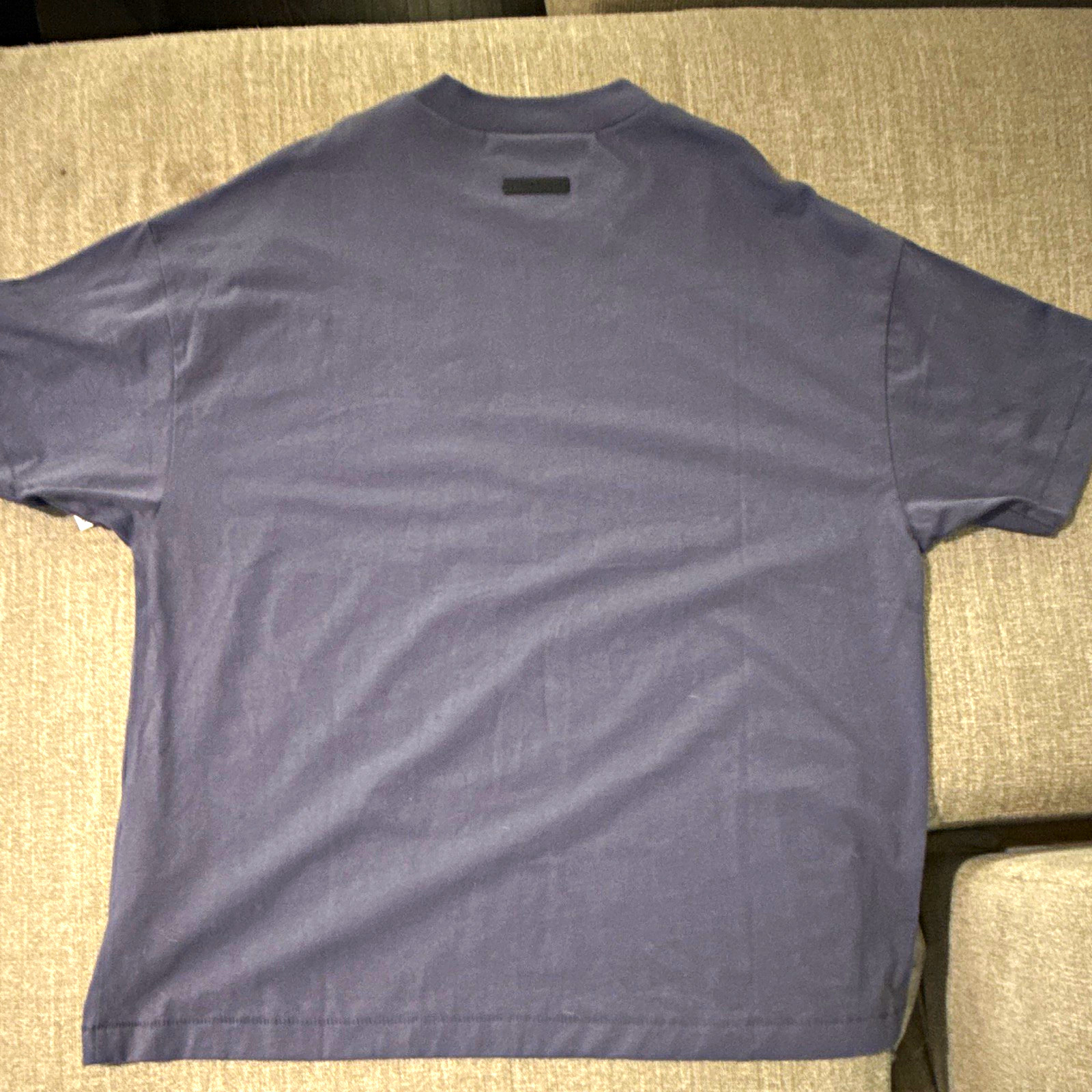 Essentials Fear of God Men’s S Gray Logo Crew Neck Short Sleeve Knit T-Shirt