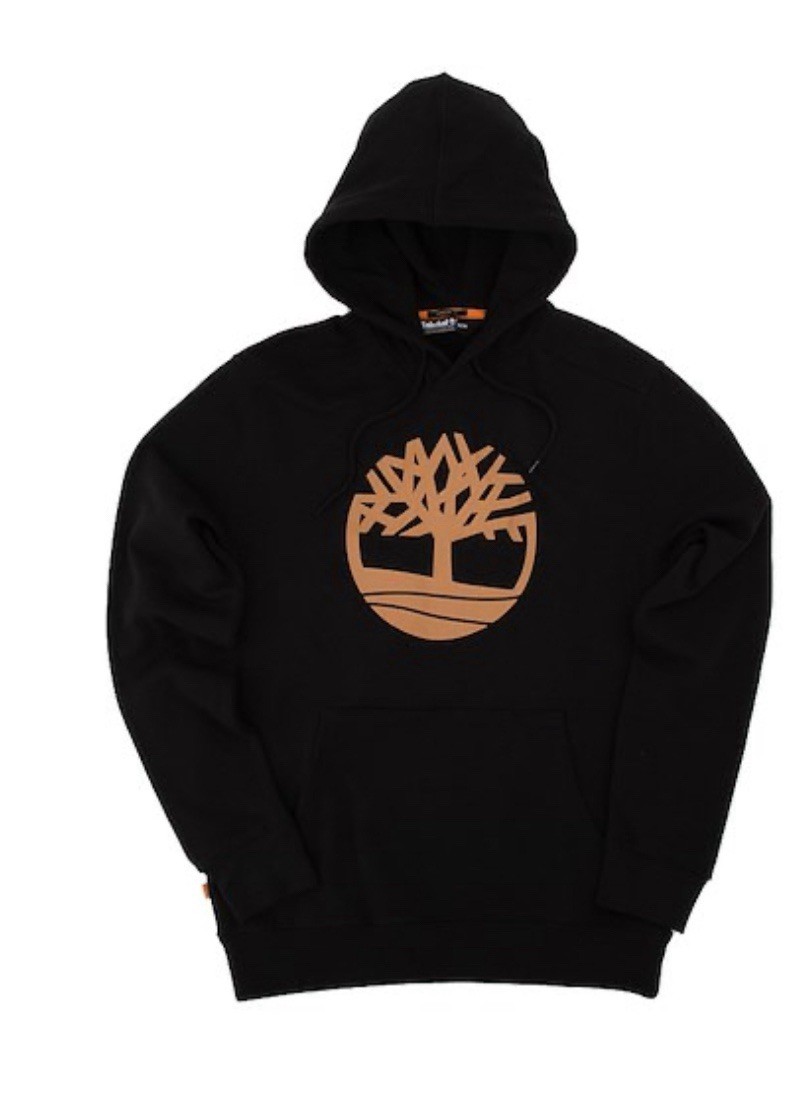 Men’s Timberland Black/Wheat Boot Tree Logo Pullover Hoodie XL