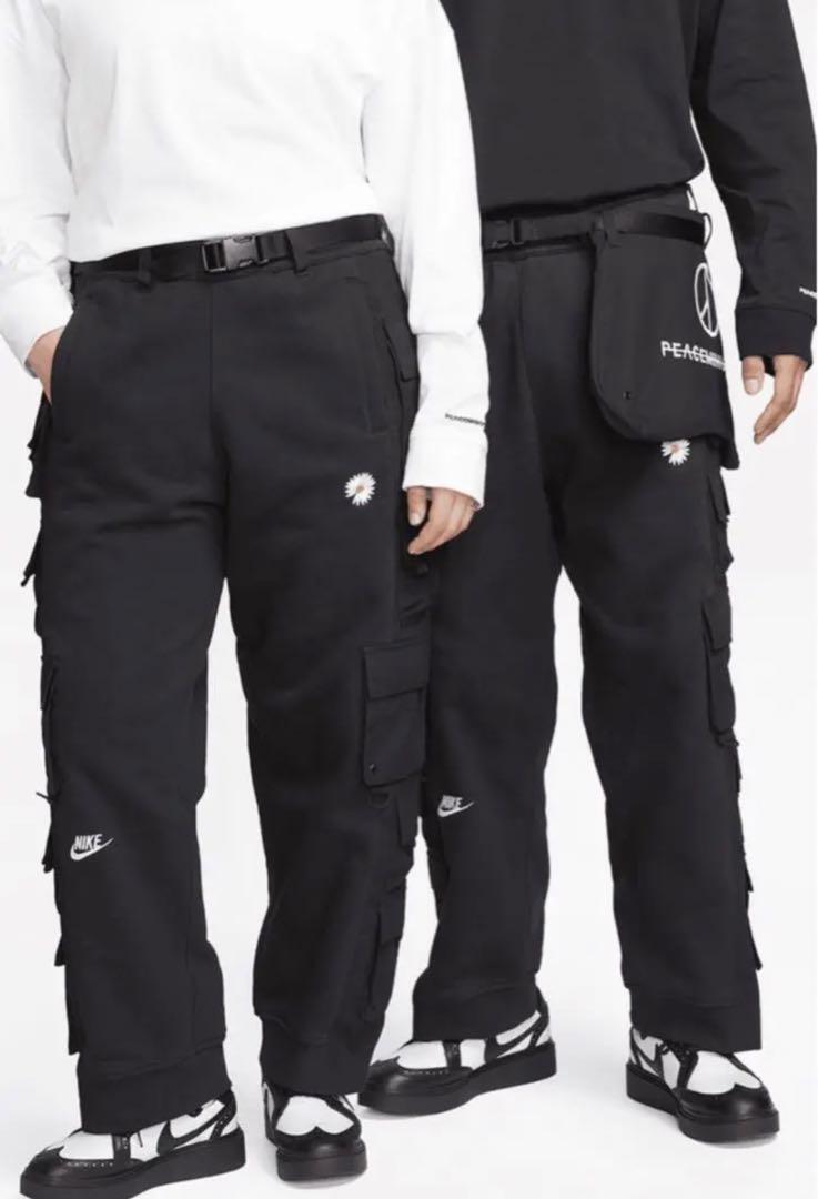 Nike x Peaceminusone G-Dragon Wide Pants Black DR0095-010 Size XXS-XL New