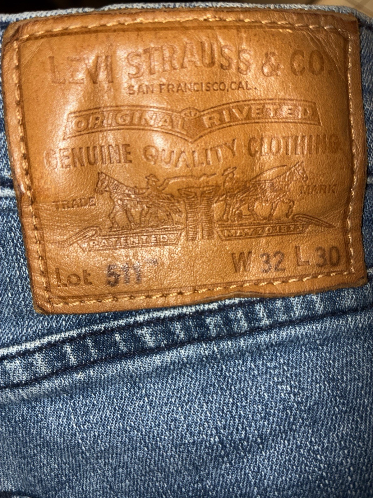 Levi’s 511 Big E jeans made 2006