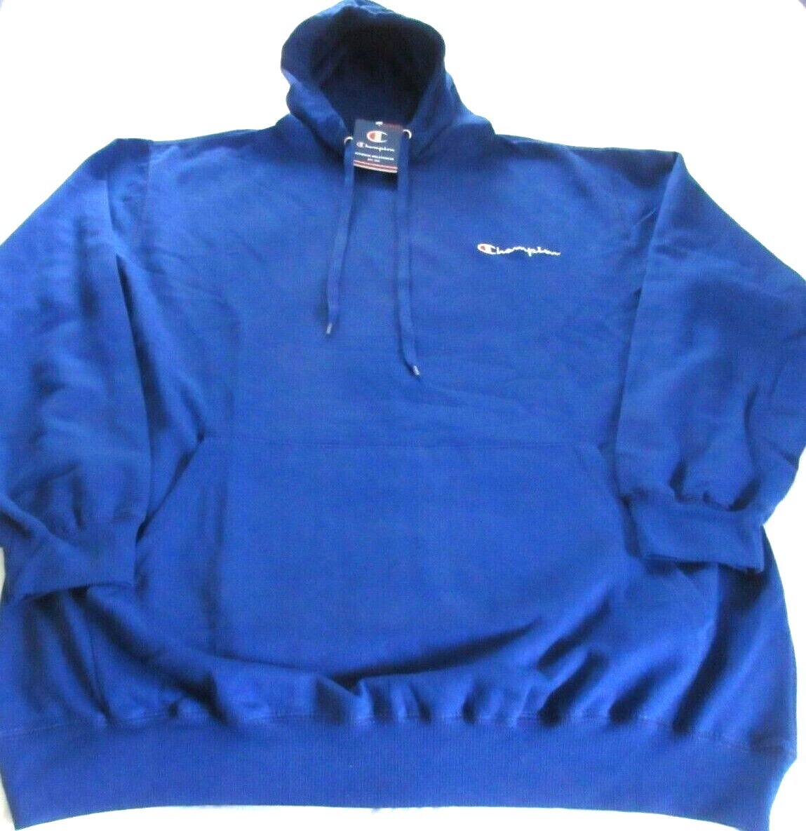 Champion Men’s PO Hoodie Fleece Lined Sweatshirt Big & Tall Size XLT Royal Blue