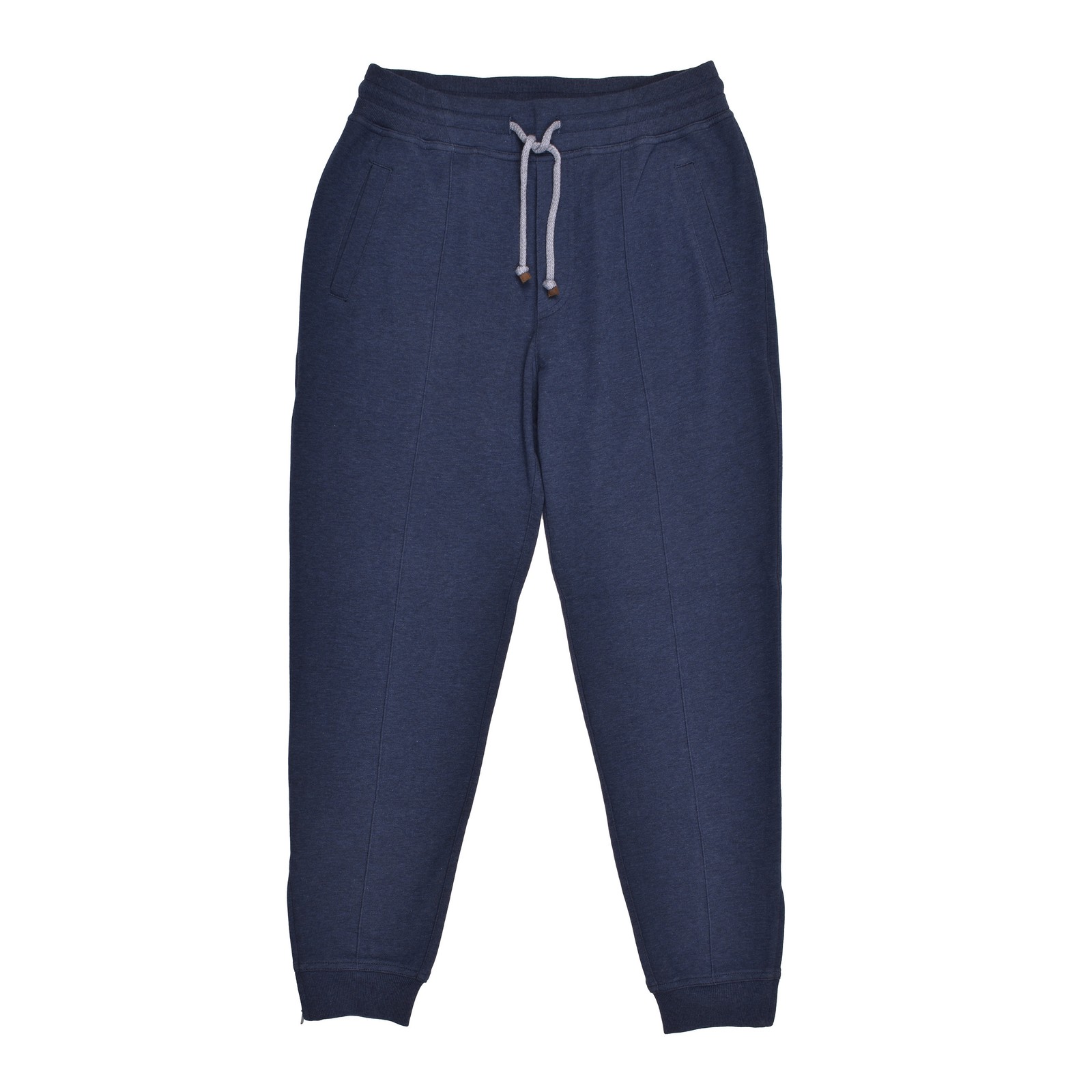 BRUNELLO CUCINELLI MEN’S DEEP BLUE COTTON ATHLETIC GYM PANTS MSRP $1200