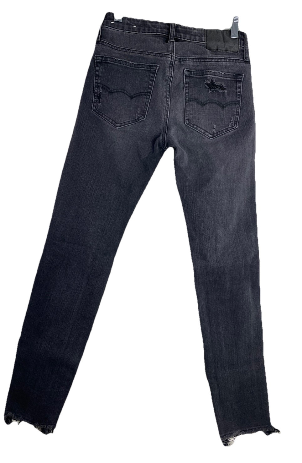 American Eagle Jeans Skinny Mens Extreme Flex Black Denim Distressed 26×28