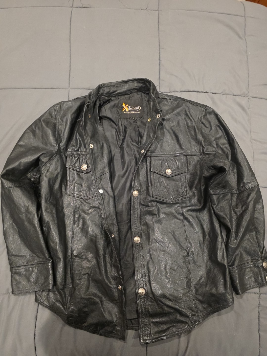 xelement Button Up Leather