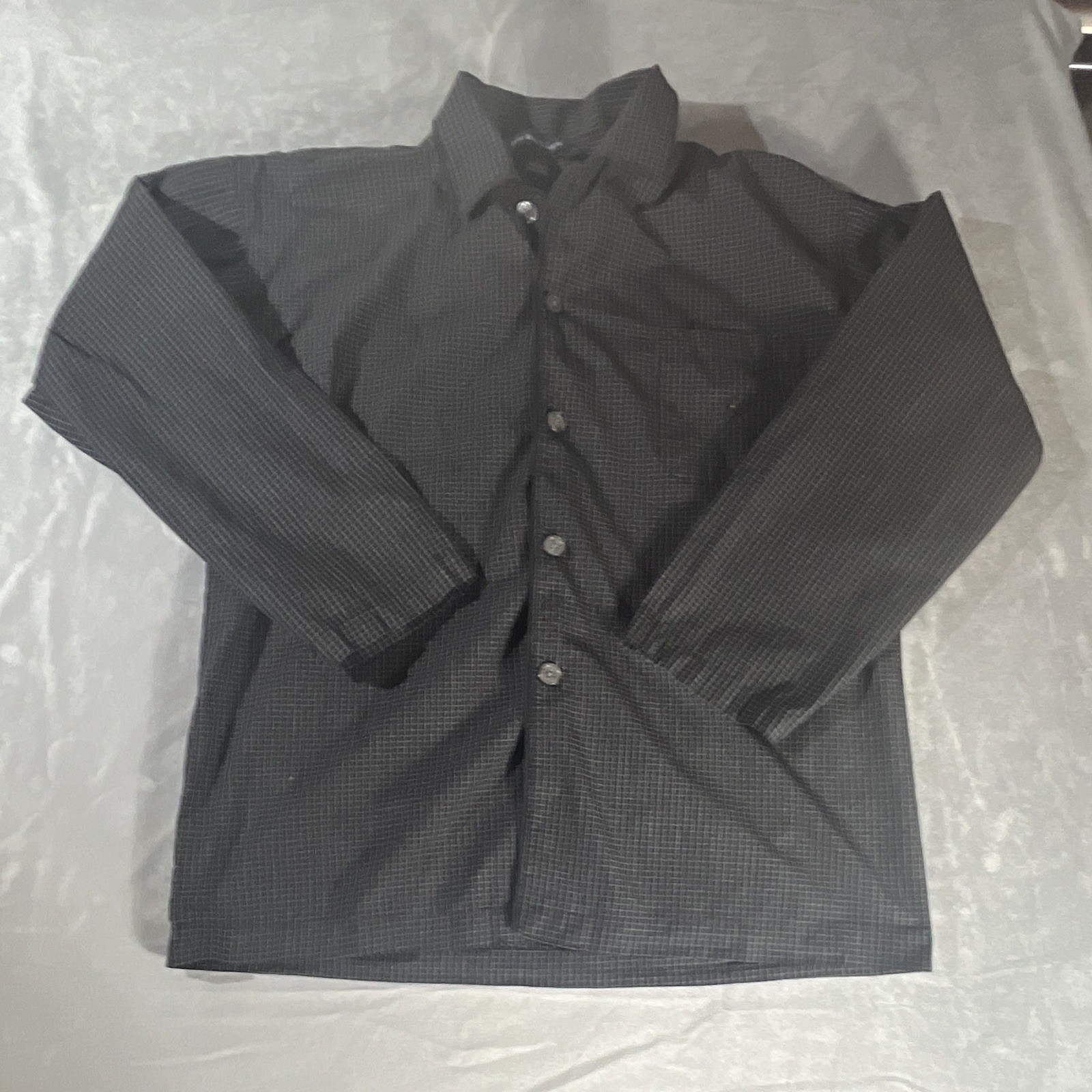 Polo Ralph Lauren Men’s M Black White Check Long Sleeve Classic Fit Cotton Shirt