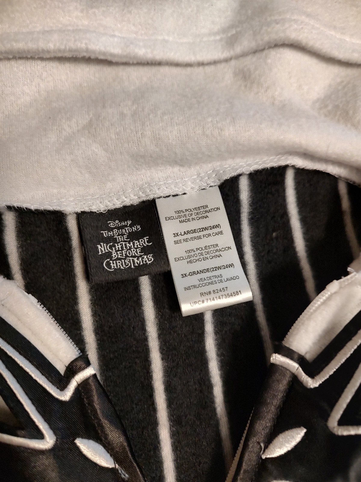 Jack Skellington, Tim Burton’s Nightmare Before Christmas 3XL Men’s Sleepwear