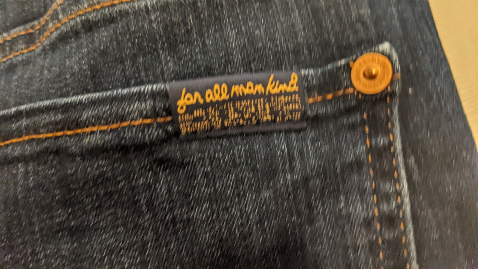 Men’s 7 For All Mankind Blue Denim Slim Straight Leg Jeans 28″ Waist 26″ Leg