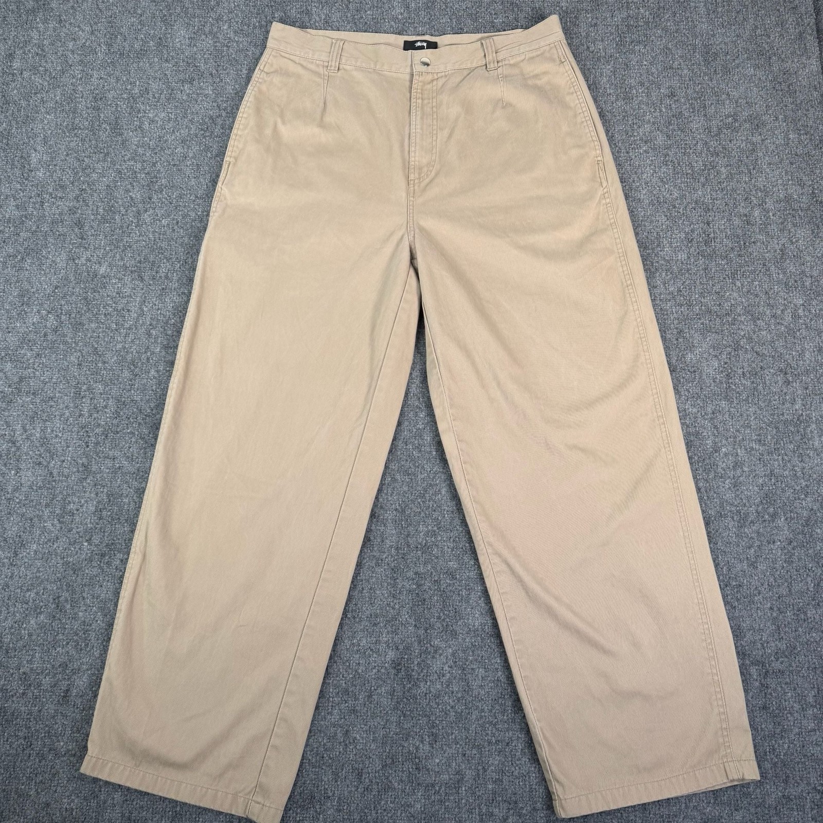 Stussy Heavyweight Twill Work Pants in Beige