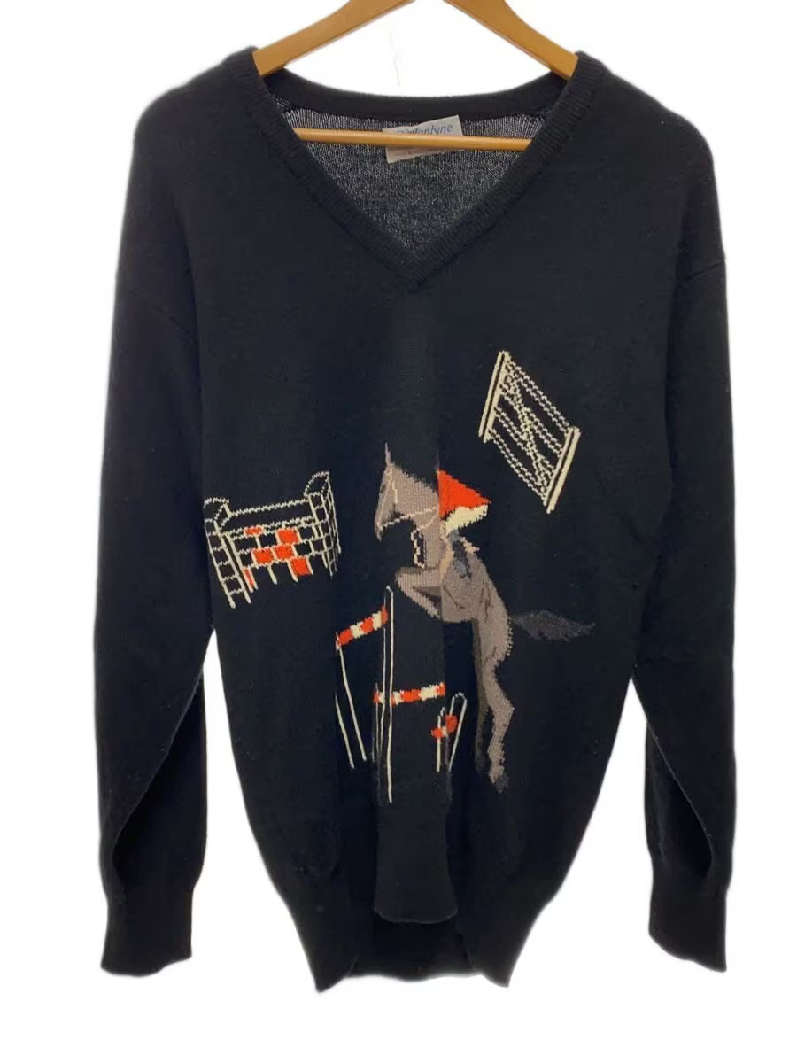 BALLANTYNE 70s-80s PURE CASHMERE SCOTLAND Old Tag Knit Sweater (Lightweight) Siz