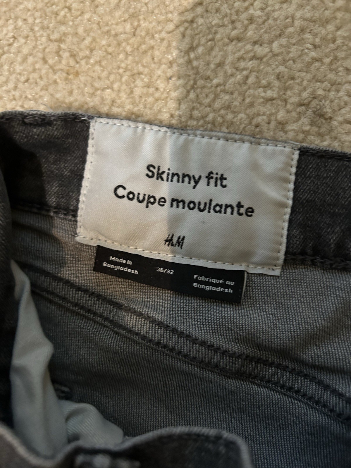 Gray Skinny slim Fit Jeans