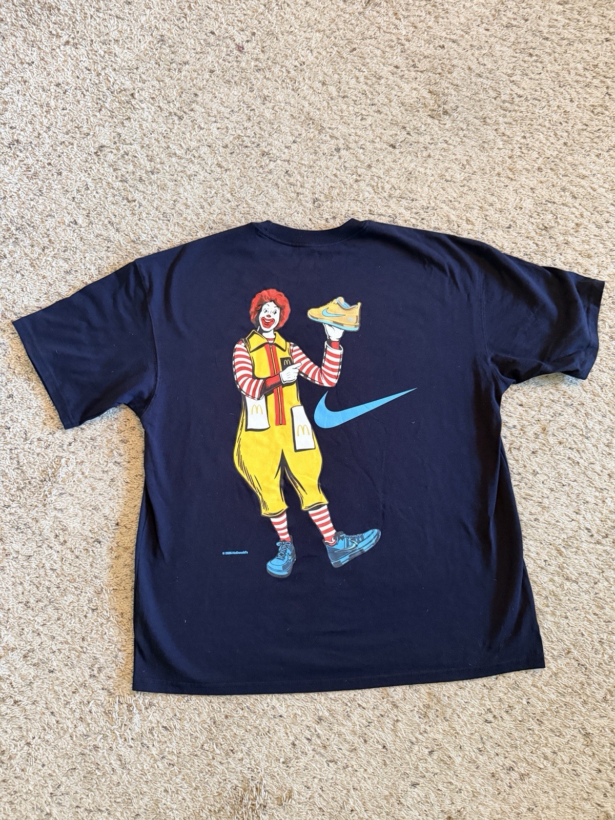 Nike The Nike Tee Men’s M Loose Fit Crewneck Short Sleeve Ronald McDonald