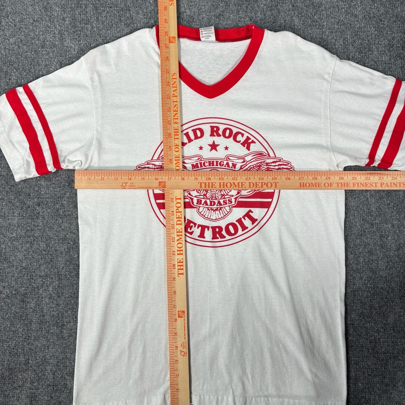 Augusta Sportswear Kid Rock Detroit American Badass V-Neck Ringer Jersey T-Shirt