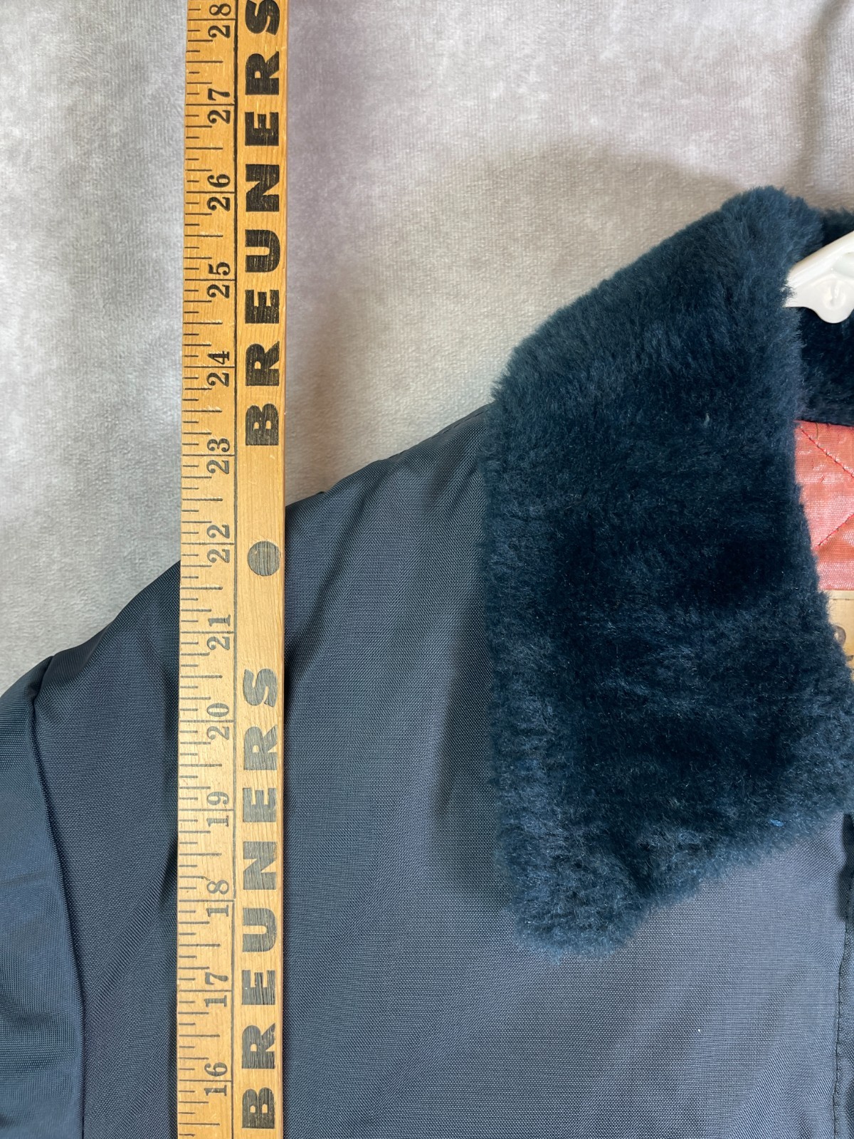 VTG 60s B15 Jacket Mens XL Black Quilted Lined Bomber Military Style Faux Fur