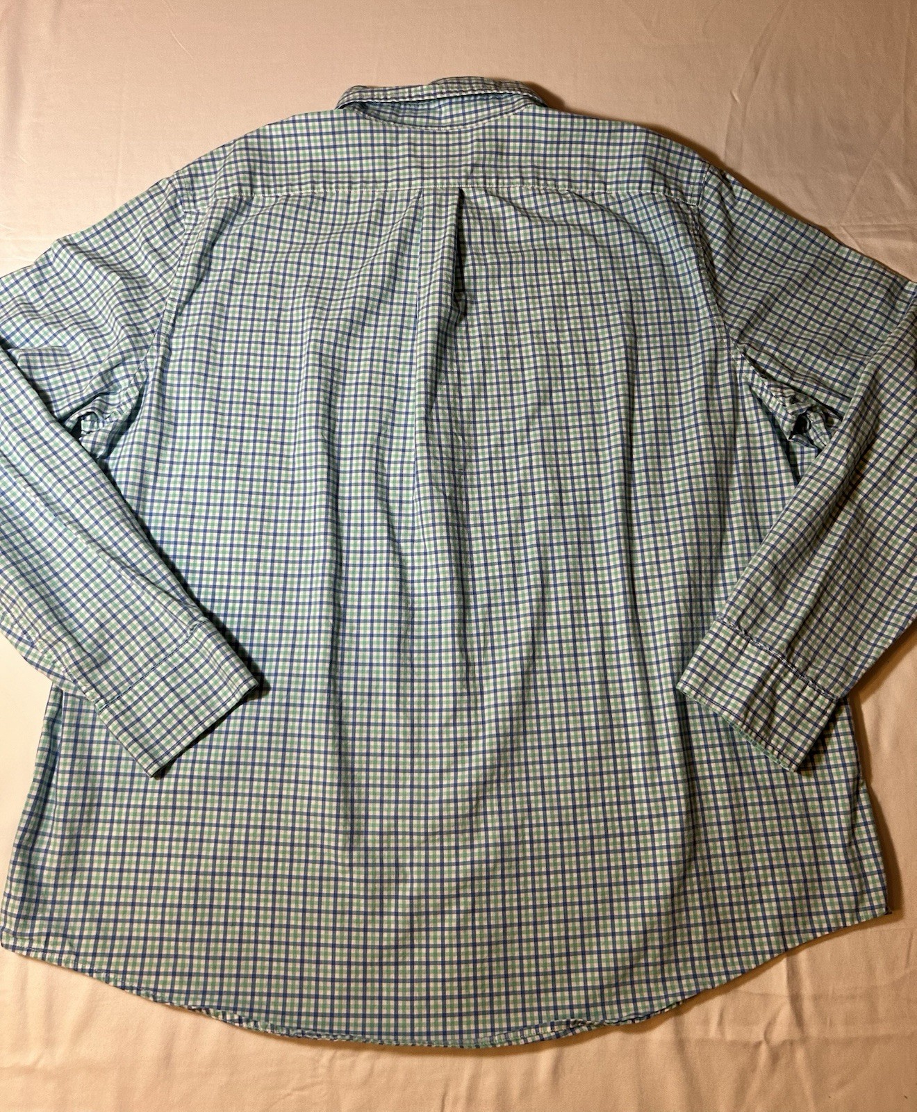 Vineyard Vines Men’s Slim Fit Long Sleeve Tucker Shirt Blue/Green Plaid Size XL
