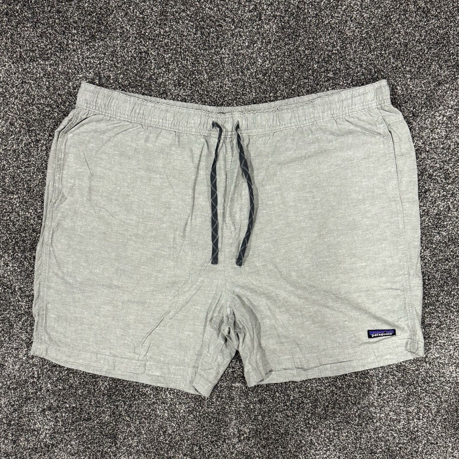 Patagonia Baggies Naturals Shorts XXL Chambray Feather Grey Organic Cotton Hemp