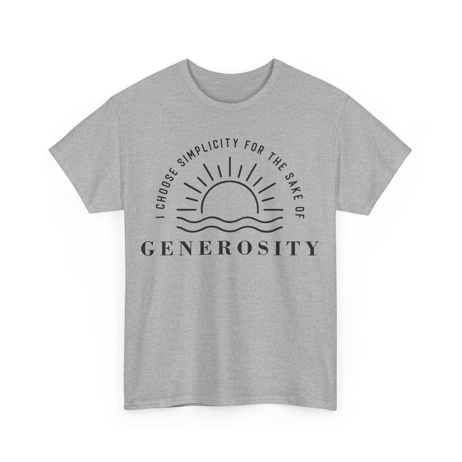 Generosity Unisex Heavy Cotton Tee – Inspirational Shirt, Gift for Friends,