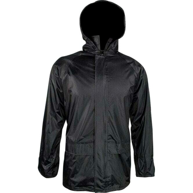 GENTS WATERPROOF WINDPROOF SAS BLACK JACKET Mens sizes night hunting hood coat