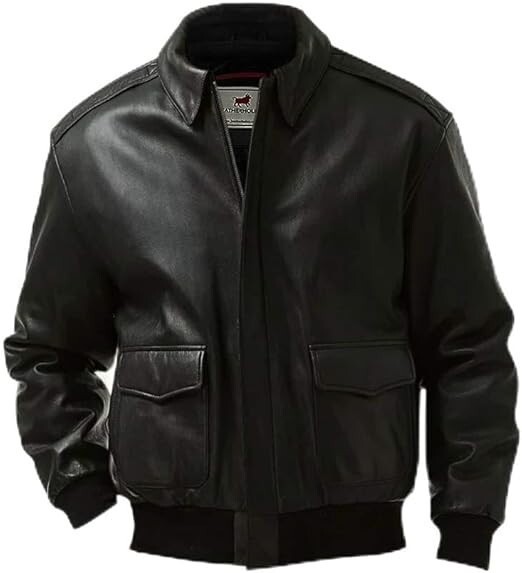 Handmade Stylish Men Lambskin Real Leather Jacket Motorcycle Bomber Style Casual