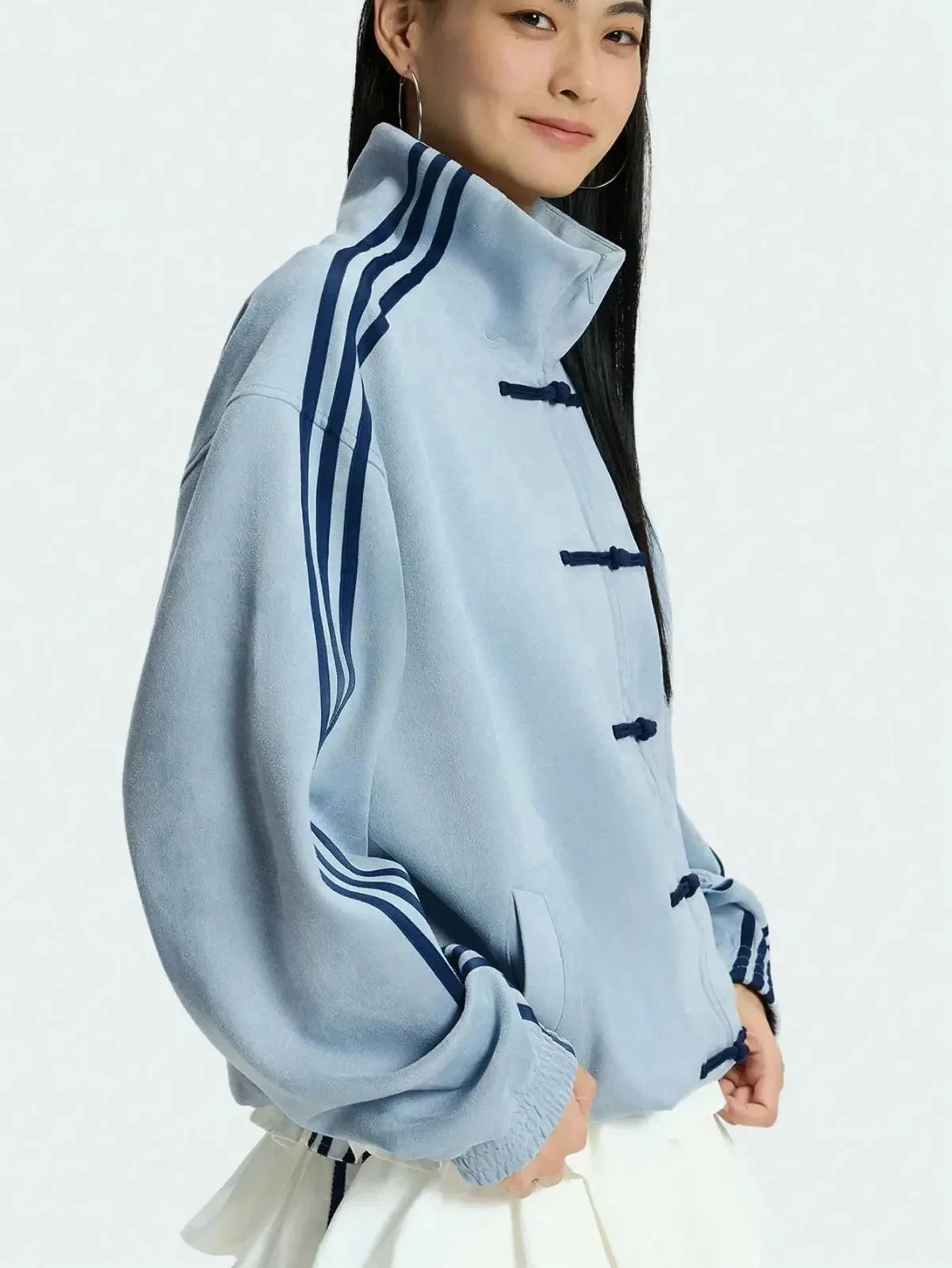 adidas China Exclusive Year of the Snake Track Jacket Light Blue Unisex New