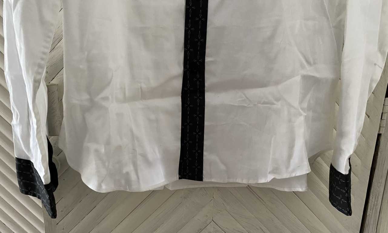 Original Byblos shirt EU 50 size L 100% cotton white/black designer