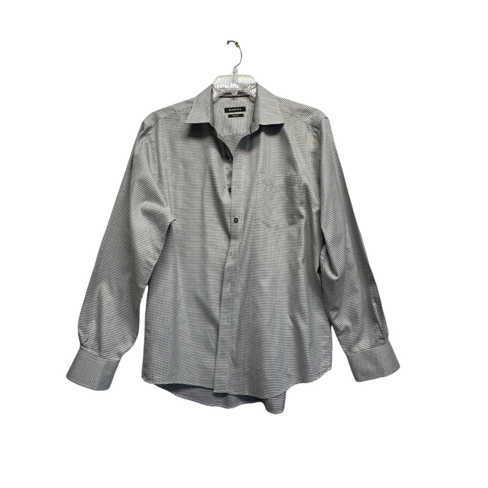 BUGATCHI Mens Classic Fit Classic Blue Point Collar Long Sleeve Shirt XL NWOT
