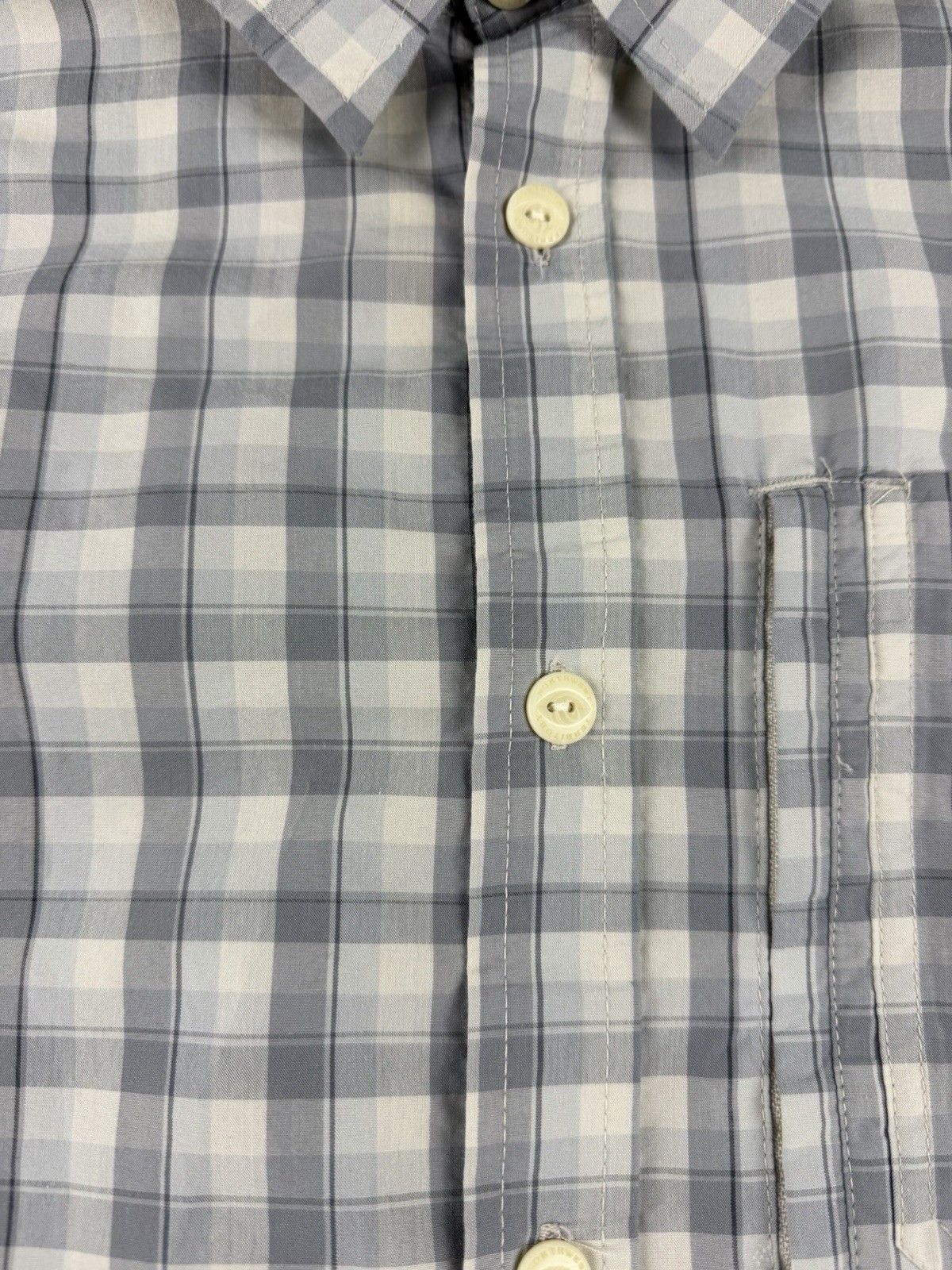 Northwest Territory Fishing Shirt 2XLT Plaid Vented Button Up Short Sleeve