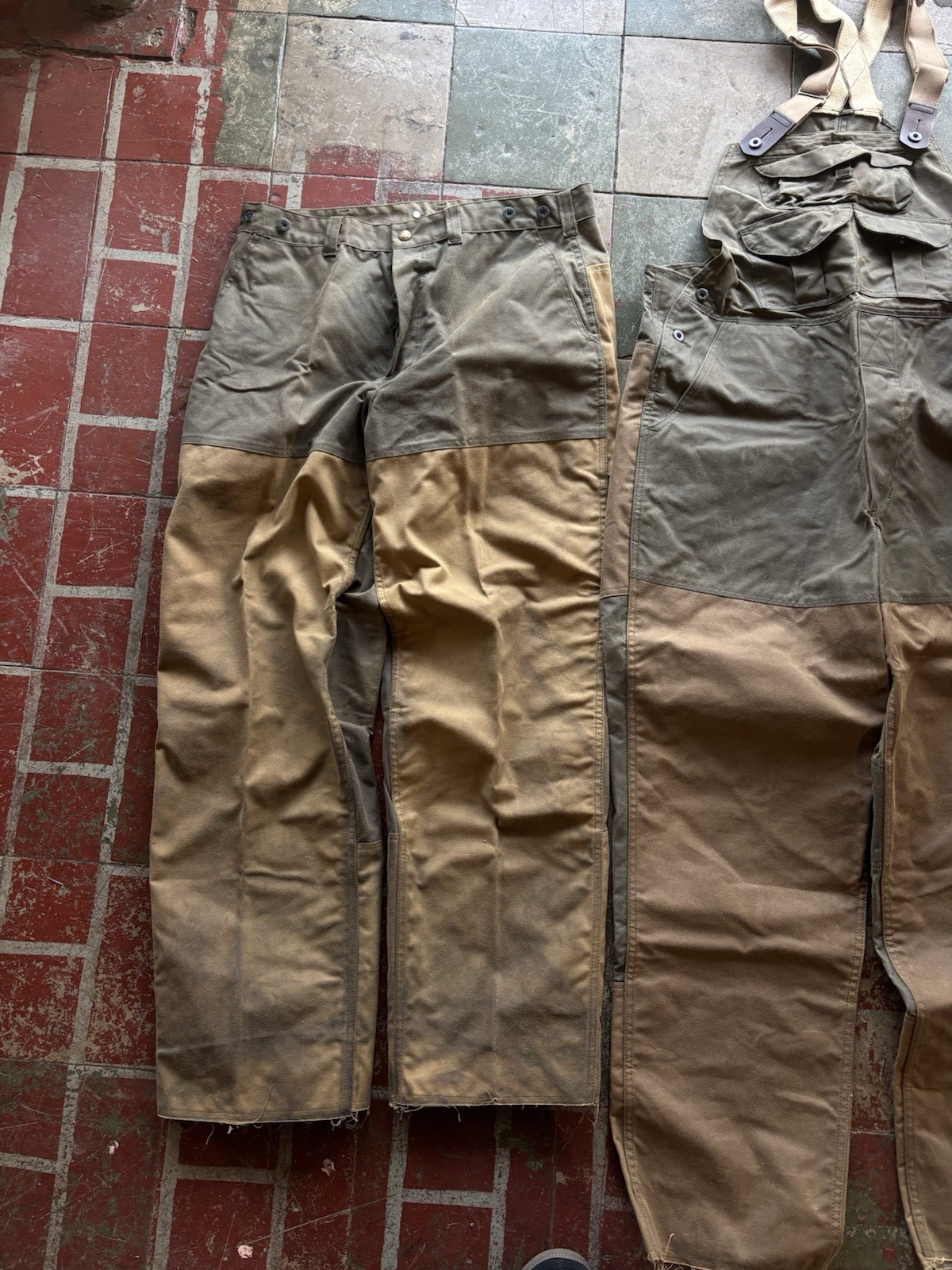 Vintage FILSON Waxed Oil Tin Cloth Clothing Outdoor Hunting Bundle Lot Rare