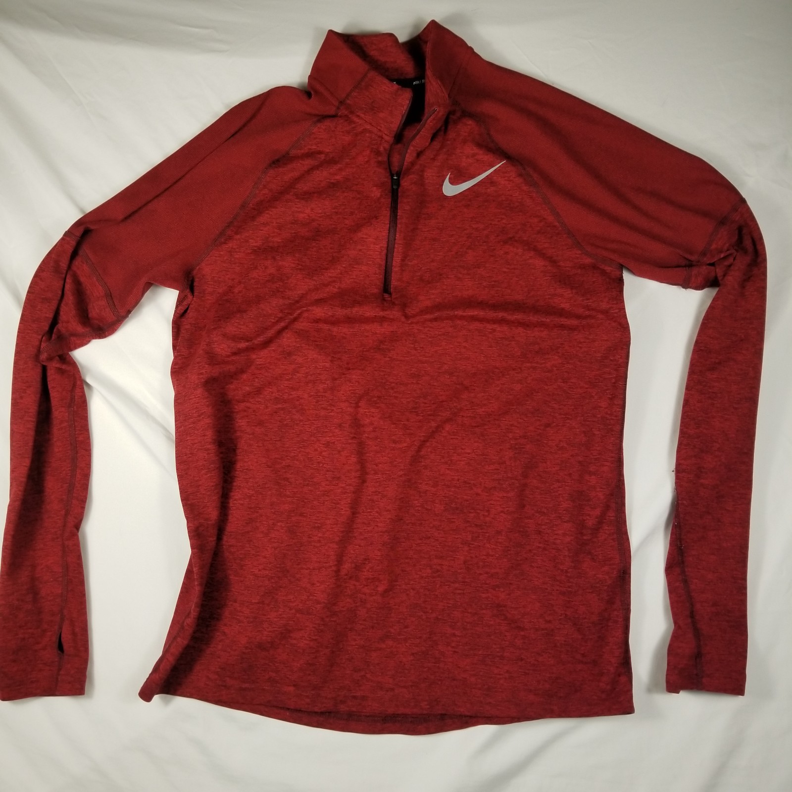 Nike Men’s Dri-FIT Element 2.0 1/2 Zip Running Top Gym Red Heather M AH8973-681