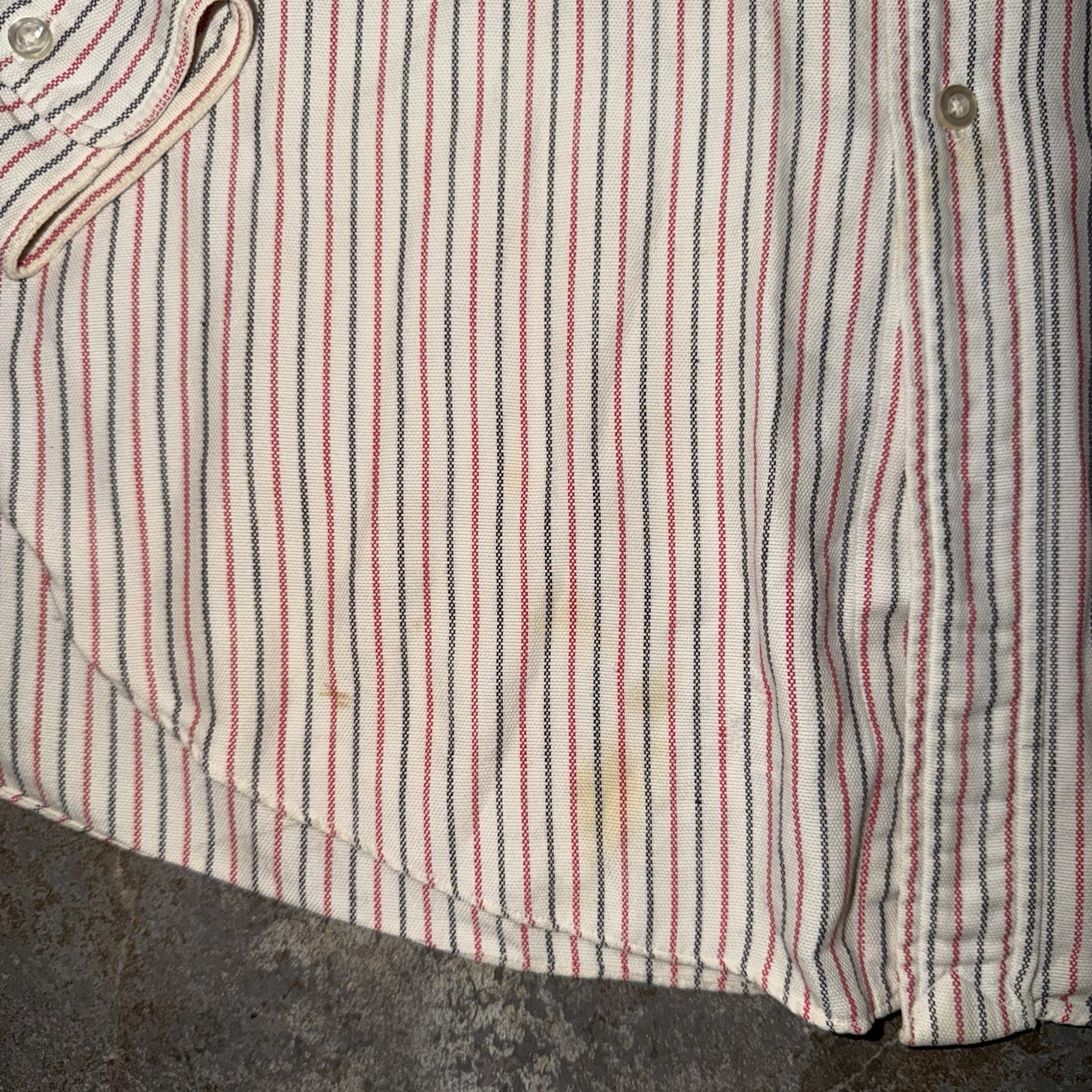 Vintage 1950s University Of Minnesota The College Shop Stripped Button Up Shirt
